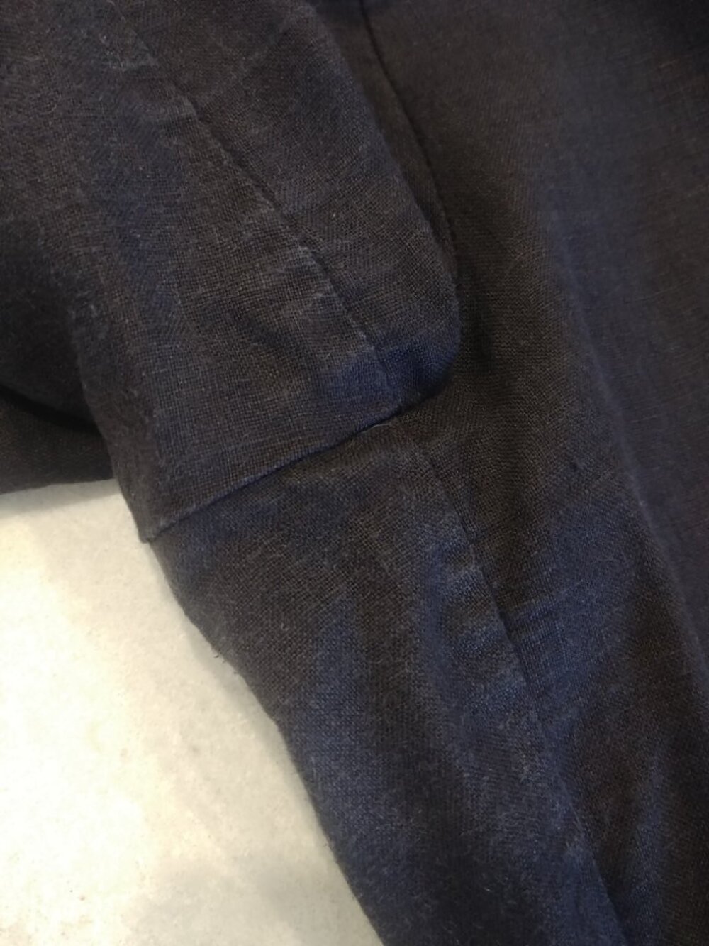 Part Two 100% linen 40 approx Medium dark grey cropped ankle pants wide leg - Picture 14 of 14